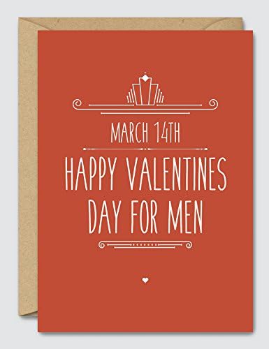 March 14th Happy Valentines Day For Men - Funny Steak &amp; Blowjob Day Card - March 14th - For Him
