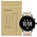 Produktbild LvBU Fossil Carlyle HR Ersatzarmband, Classic Edelstahl Uhrenarmband für Fossil Herren Smartwatch The Carlyle HR - 5. Generation (Silber-Roségold)