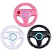 Price comparison product image 3 Color Plastic Innovative and ergonomic design Game Racing Steering Wheel for Nintendo Wii Mario Kart Remote Controller