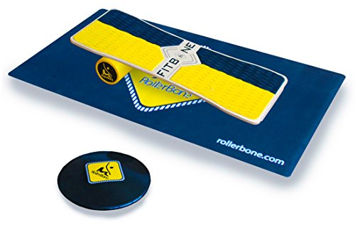 Preisvergleich Produktbild RollerBone Fitbone Classic Set + Carpet + Softpad, 90x35x2,5 cm, Gelb