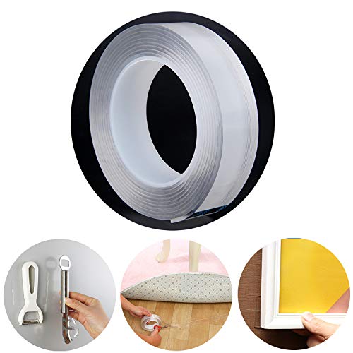Multifunctional Double-Sided Tape,Traceless Washable Adhesive Tape,Reusable Anti-Slip Gel Tape (3 Meter)