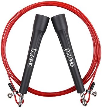 PASS Weighted Skipping Rope, Double unders Speed rope, jump rope for adults and kids - 10ft Adjustable length with Cable Self-locked