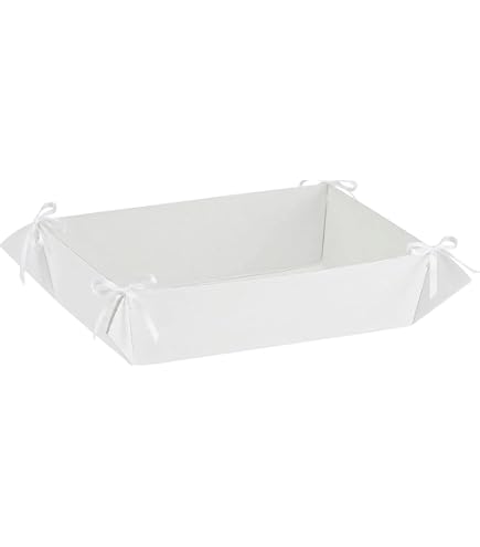 5 Vassoi Portabomboniere In Cartoncino Perlato Rosa - 28,5x19x8 Cm, Da Montare, Per Confetti E Ricordini