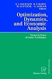 Image de Optimization, Dynamics, and Economic Analysis: Essays in Honor of Gustav Feichtinger