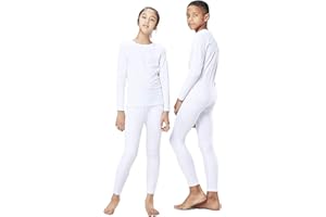orbiz Set di strati di base termici per bambini Set di biancheria intima calda invernale Set completo lungo John Bottom e manica lunga Top
