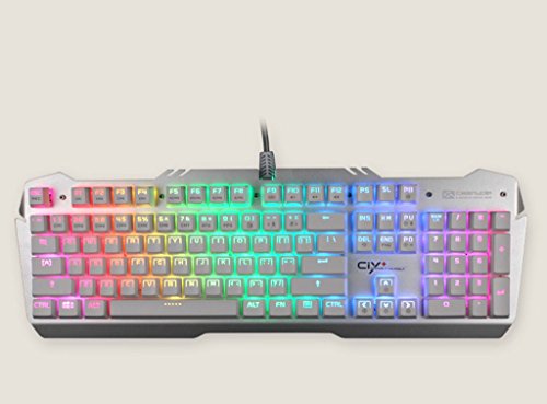 Preisvergleich Produktbild IWTGR RGB Belichtete Tastatur 104 Schlüssel E-Sport-Metall-Spiel Tastatur