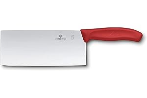 Victorinox, 6.8561.18G, Swiss Classic, Kochmesser, Extra scharfe Klinge, mit geradem Schliff, robuster Kunststoff-Griff, Rot, Made in Switzerland, Spülmaschinengeeignet