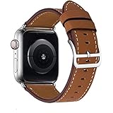 watch phone on tv samsung Kompatibilität: iWatch Armband Leder schwarz funktioniert mit allen Versionen der 38mm oder 40mm Watch Band. (Paket beinhaltet NICHT die Smartwatch)