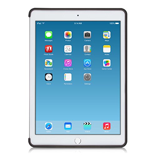kwmobile Hülle für Apple iPad Air 2 – Smartcover Kompatibles Backcover Case Tablet Schutzhülle TPU Silikon – Tabletcase Cover Schwarz - 2