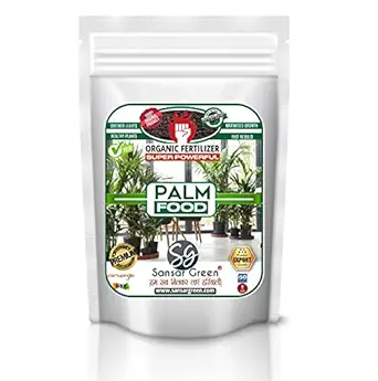 Sansar Green? Palm food Mixture, Essential Super Powerful Organic Fertilizer for Palm food Plants with ++ Flower Booster and Active Micro Organism (200 gm)