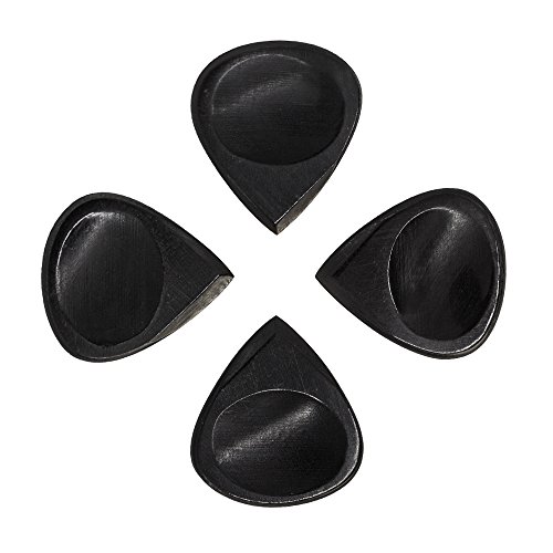 Jazz Tones Groove jazg-blh-4 negro cuerno Picks (Pack de 4)
