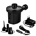 Produktbild Balhvit Elektrische Luftpumpe, 2 in 1 AC 230V EU Stecker/DC 12V Auto Elektropumpe mit 3 Aufsätze, Luftpumpe inkl.für Home Camping Luftmatratzen, planschbecken, Schlauchboote Aufblähungen und Deflates
