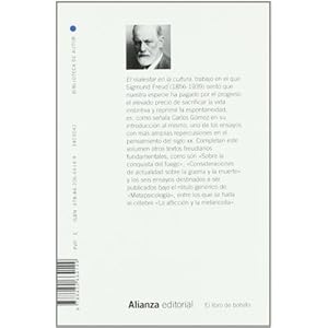 El malestar en la cultura (El Libro De Bolsillo - Bibliotecas De Autor - Biblioteca Freud)