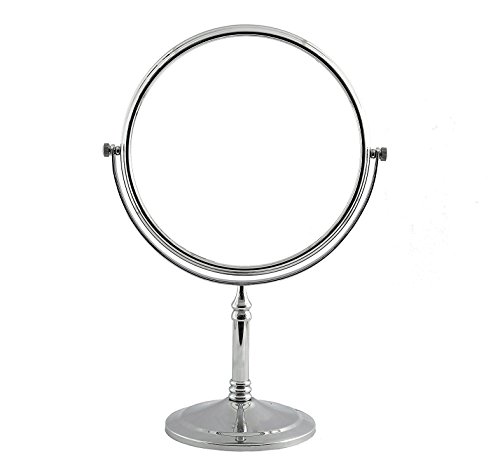 Inovera 8 inch 5x Magnifying Round Tabletop Makeup Shaving Mirror, Silver RS.1299 (54.00% Off) - Amazon