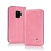 Produktbild MOELECTRONIX Hülle für Samsung Galaxy S9 DuoS SM-G960F/DS EDLE Tasche Buch Klapp Schutz Case Etui PINK