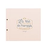 Mr Wonderful WOA03527 Album - La Vie est Faite de Moments Heureux, Autre, Rose, 25x25x20 cm