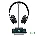 Produktbild Wireless Ladegerät Kopfhörerständer 2 in 1, M.way Gaming Headset Halterung Over Ear Kopfhörer Halter, 5w / 10w Aluminiumlegierung Qi Induktionsladegerät für iPhone 8/8 Plus, iPhone X, Samsung Galaxy S8 / S8 +, S7 / S7 Rand, S6 / S6 Ran Schwarz