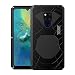 Produktbild Feitenn Huawei Mate 20X Heavy Duty Hülle, Rüstung Aluminiumlegierung Metallabdeckung Stoßstange Hybrid Soft Rubber Military Stoßfest Outdoor Hard Defender Männer Geschenk (Huawei Mate 20X, Schwarz)