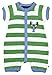 Piccalilly Organic Cotton Green Boys Stripe Lobster Short Sleeve Romper
