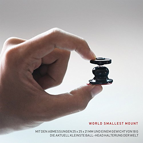 REDDOT MOBILEÂ® BULL'S EYE - Universal Auto Handyhalterung aus Aluminium mit Neodym Magnet geeigent fÃ¼r alle KFZ, Handy und Smartphone - iPhone, Samsung, LG, Huawei, HTC, Sony, etc. (Red)