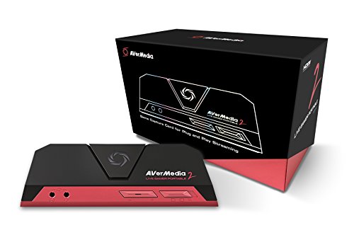 AVerMedia Live Gamer Portable 2 - Capturadora video HD graba y comparte partidas de PS4 XBOXONE Wii U en 1080p 60FPS  entrada Party Chat  graba sin PC y software RECentral -GC510