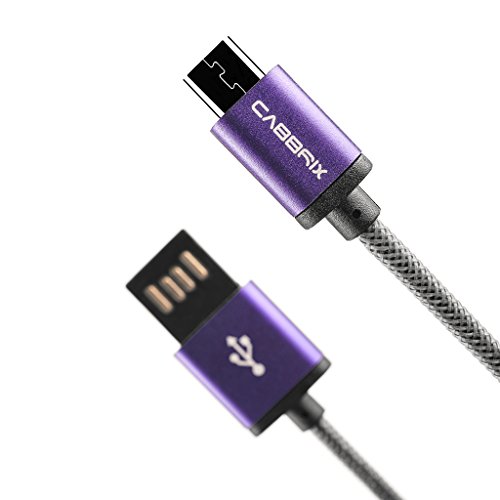 2 x 3 Meter CABBRIX Micro USB Kabel für Samsung Galaxy S3 S4 S5 S6, LG G4, Hauwei P8 Lite, HTC, Nokia, Sony, Android, XBOX, PS4 mit beidseitig verwendbarem USB A Stecker aus Aluminium gefertigt zum Laden und zur Datenübertragung - 6