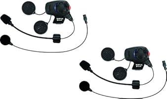 Sena SMH5D-UNIV Auricolari e Intercom Bluetooth per Scooter/Motocicli con Kit del Microfono Universale, Confezione Doppia