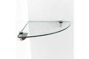 Core Products, Home Ideas Glass Corner Shelf Kit - Clear