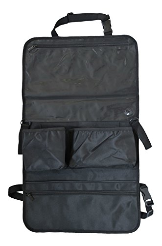 Auto-Rücksitz Organizer & Sitzschoner mit Tablet Halter für Kinder – vielfältiger Rückenlehnen-Schutz für mehr Ordnung im Auto mit Touch Screen Tablet-Fach oder DVD Halterung & 5 Taschen - 8