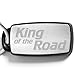 Produktbild TROIKA DETECTIVE KING OF THE ROAD SCHLÜSSELFINDER - #KYR10-E002 - meldet sich mit Motorengeräusch - Schlüsselanhänger mit dekorativer Ätzung - Schlüsselring - schwarz