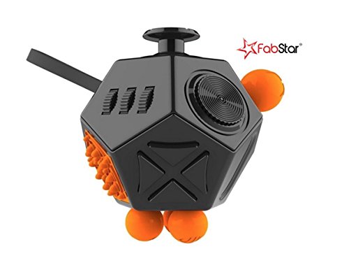 Spin King - The 12 Sided Fidget Cube - Relieves Stress and Increases Focus for Adults and Children with ADHD ADD OCD Autism Spin King - The 12 Sided Fidget Cube - Relieves Stress and Increases Focus for Adults and Children with ADHD ADD OCD Autism