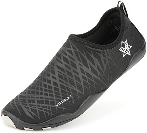 VILISUN Water Shoes for Men and Women, Barefoot Water Skin Shoes, Swim Yoga Beach Running Snorkeling Swimming Neoprene Rubber Sole Aqua Shoes (Ohters, VBK41)