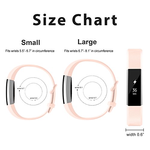 AdePoy Armband für Fitbit Alta und Fitbit Alta HR, TPU Silikon Verstellbare Ersatz-Sportbänder für Fitbit Alta/Alta HR - 6