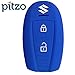 PITZO Car Silicone Key Cover for 2 Button Remote Key Shell/Case/Body for Maruti Suzuki New Baleno / Ciaz / Vitara Brezza / S-Cross / New Swift ZDI 2017 - Blue RS.195.00