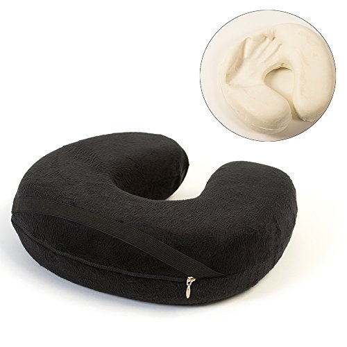 Dormibene-Oreiller-De-Voyage-Coussin-de-voyage-en-Mousse--memoire-Design-Innovant-qui-Soutient-le-cou-et-la-Tte-Taie-Amovible-Sangle-pour-le-fixer