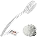 TopNotch Bath Brush Shower Back Scrubber PLUS White Mesh Sponge