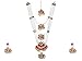Produktbild Mangal Sutra Set Kajol weiß - pink - gold Bollywood Schmuck Indien Hochzeitsschmuck