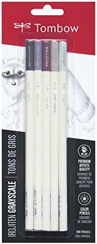 Tombow Irojiten Colored Pencils, Cool Gray, 5-Pack