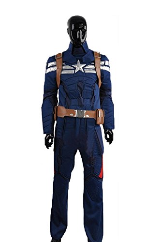 Captain America 2 The Winter Soldier Steve Rogers Cosplay Costume (Male L)