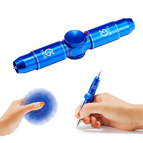 Lápiz de escritura creativa, Pluma de pensamiento, Escritura suave, Cáscara de metal que no se desvanece. Regalo de alta calidad ... (Blue)