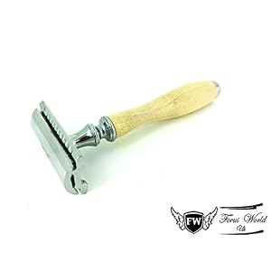 3 Pcs De Safety Razor Set.Men's Shaving Kit With Badger Hair Brush & Dual Stand - Image 4
