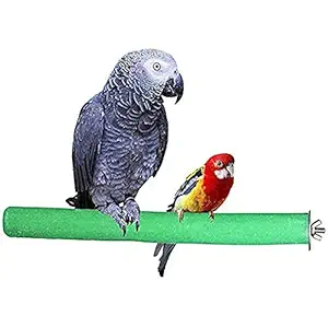 Western Era Safe Wooden Sand Perch/Stand/Toy for Birds, Parrot (Light Weight) (Size - 12