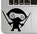 Produktbild Vati Blätter Removable The Last Samurai Ninja Humor Teilhandmade Art Haut kühler Entwurf Vinylabziehbild Aufkleber für Trackpad Tastatur des Apple Macbook Pro Air Mac Laptop