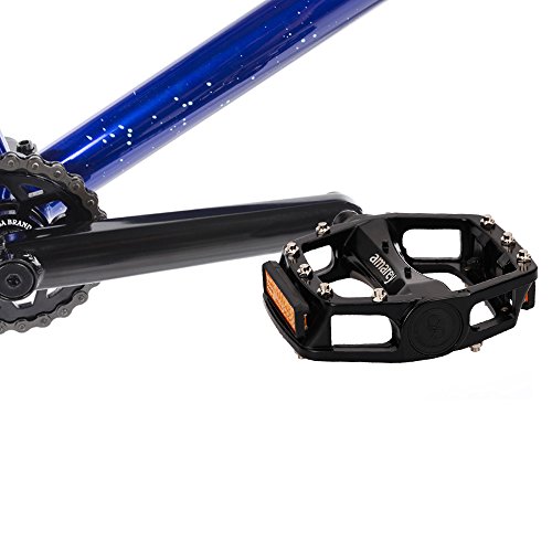 Fahrradpedale, Mountainbike Pedale, amarey Pedale aus einer Aluminiumlegierung mit hochwertiger Lagerung, Anti-Rutschpedal, Trekking Pedale (ein Paar), für Mountainbike, Rennrad, Stadtrad u.a. schwarz - 4