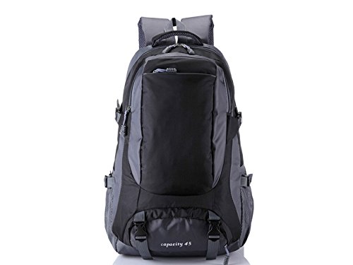 HBNGVF Einfach Männer Frauen Sport Outdoor Große Kapazität Klettern Rucksack Wandern Reisetasche (Rot)
