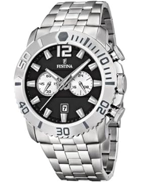 Festina Herren-Armbanduhr XL Chronograph Quarz Edelstahl F16613/3