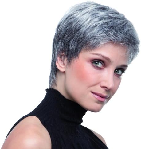 Luxury PAT Design Best Price Wig Is Now Available In A Feminine Salt and Pepper Mix Colour. This Fashionable Elegant Classy Grey Colour Style Is Made Of The Highest Quality Fibre Hair With A Monofilament Top Making It Look So Natural. And Easy To Wear. Designed To Fit Most Head Sizes.