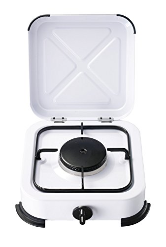 Bcalpe BG01B Cocina Gas 1 Fuego, Blanco, 28.5x31x10.5 cm