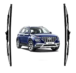 Car Styling- High Performance OE Wiper Blade Replacement in (Metal Frame) Hundai Venue Model - Set of 2,(D-24, P-18)