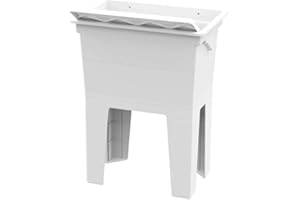 MONGARDI Lavatoio monoblocco bianco 59 x 41 x 75 h cm